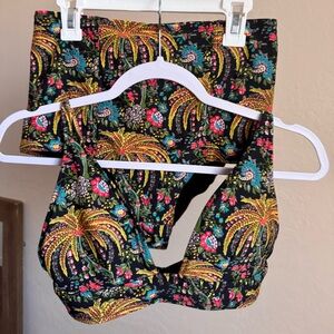 J.Crew Tropical High-Waist Swimsuit Set